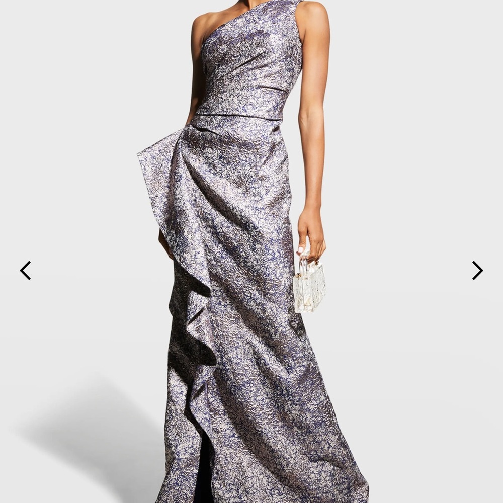 Teri Jon Gown mother of the bride one shoulder